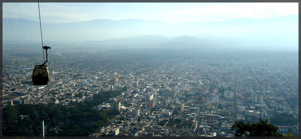 Teleferico to Cerro San Bernardo overlooking Salta, Argentina