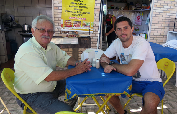 Hanging out with locals at a market in Brasilia