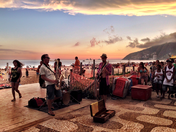 Ipanema Beach Sunset Rio de Janeiro Brazil