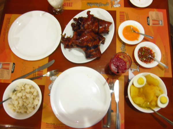 Eating Cuy in Cuenca Ecuador