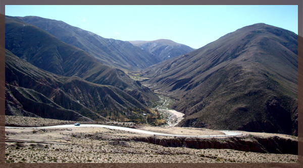 The drive to Las Salinas Grandes Jujuy, Argentina