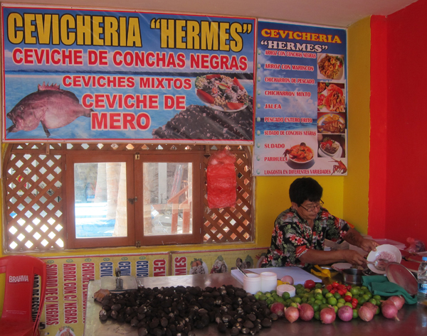 Cevicheria in Mancora Peru