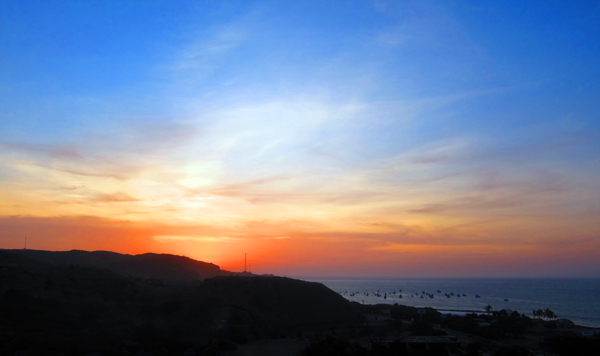 Sunset in Mancora Peru