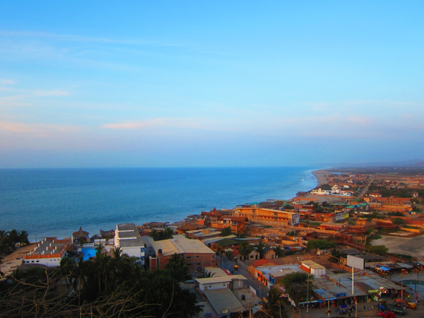 Mancora View from La Mirador Lighthouse above town