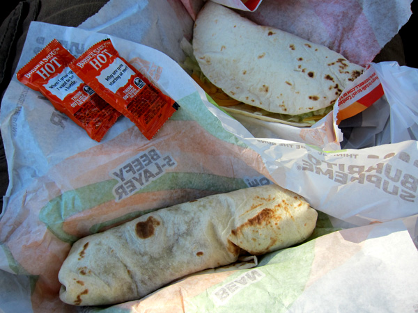 Tucson Mexican Restaurants - Fresco Bean Burrito at Taco Bell