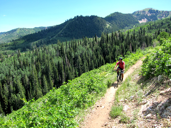 Mountain Biking at Canyons in Park City, Utah