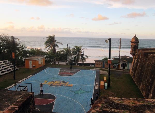 The Carmelo Anthony Basketball Court in Old San Juan Puerto Rico