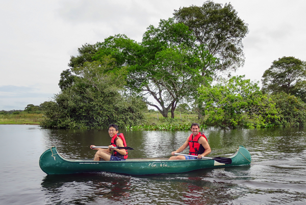 Conoeing the Rio Negro in The Pantanal Brazil