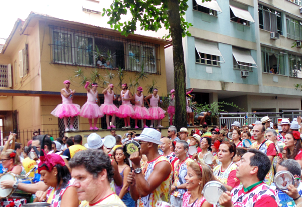 Pre-Carnival Bloco Party Preparing for Brazil Carnival 2014