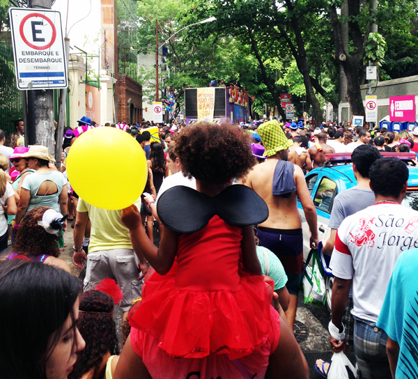 Pre-Carnival Bloco Party Preparing for Brazil Carnival 2014