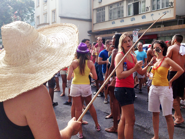 Pre-Carnival Bloco Party Preparing for Brazil Carnival 2014