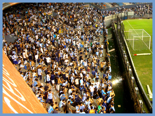 Racing vs Huracan Futbol in Buenos Aires, Argentina 