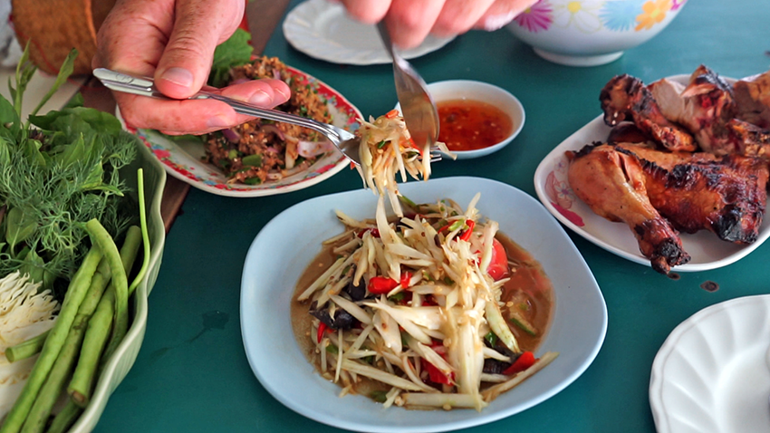 Bangkok Street Food- Green Papaya Salad