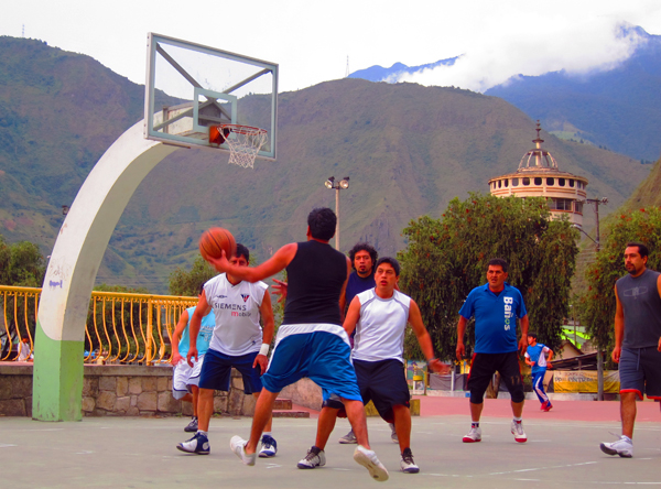 Basketball in Banos Ecuador