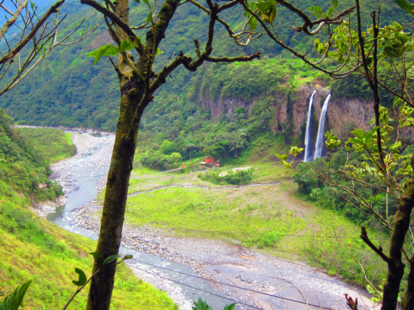 Waterfalls in Banos Ecuador