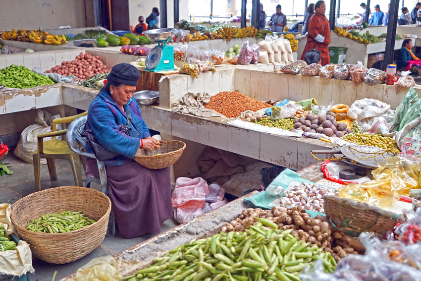 Capital of Bhutan - Thimphu Public Market