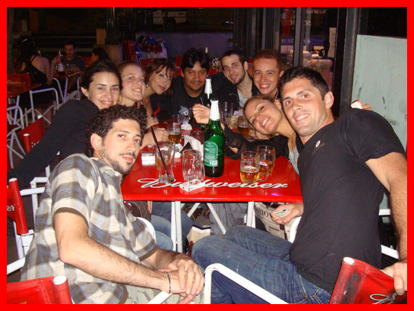 The Buller Pub Crew out in Palermo, Buenos Aires, Argentina