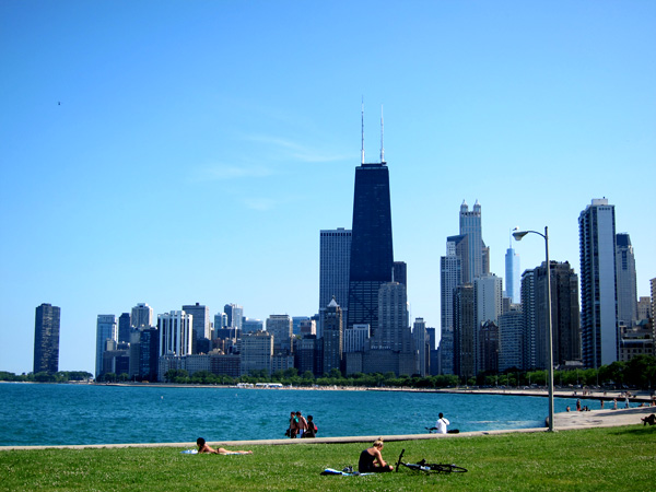 Lake Michigan in Chicago USA