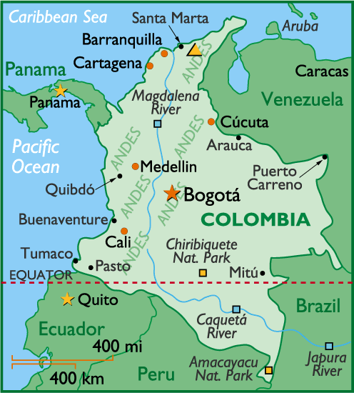 Map of Colombia