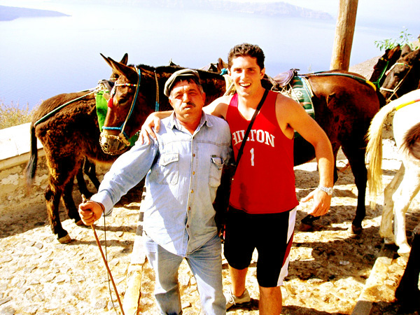 Donkey Riding in Santorini Greece