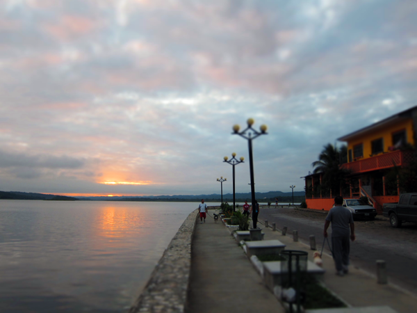 The Sunrise over Flores Guatemala