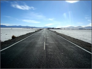 Road to the Salinas Grandes in Jujuy Argentina