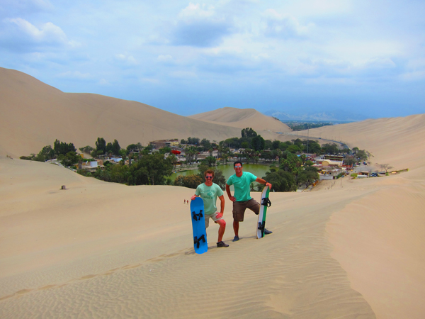 Sandboarding in Huacachina Peru