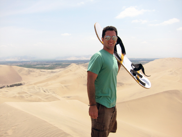 Sandboarding in Huacachina Peru