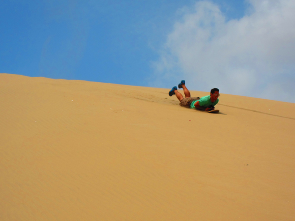 Sandboarding in Huacachina Peru