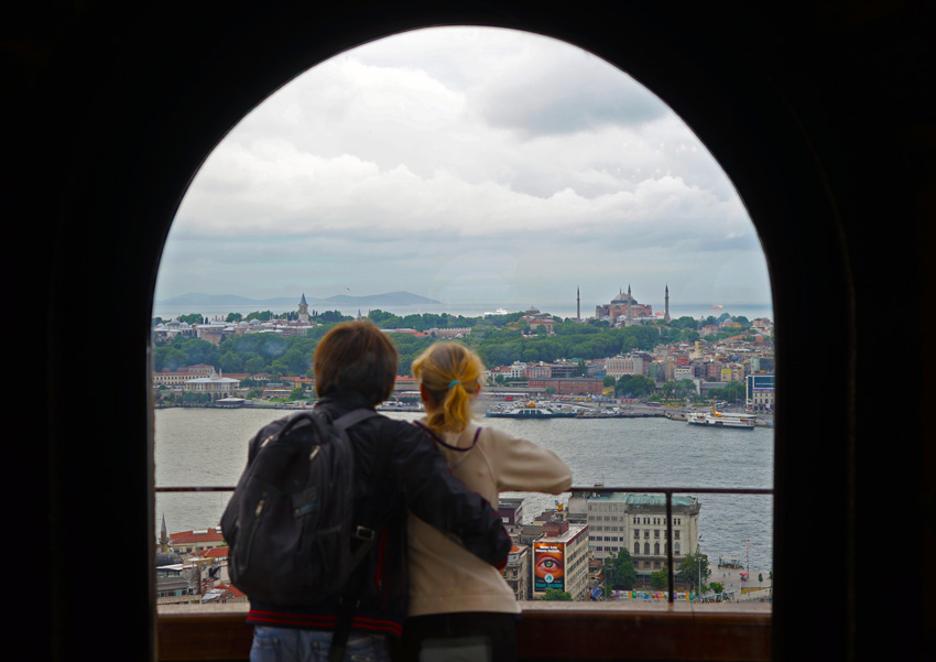 Galata Tower in Istanbul, Turkey