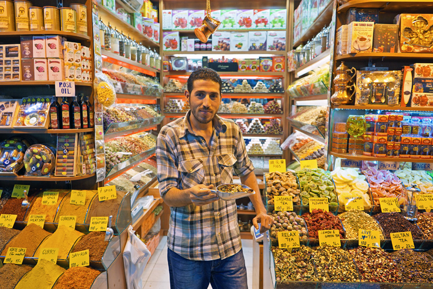 Grand Bazaar in Istanbul Turkey