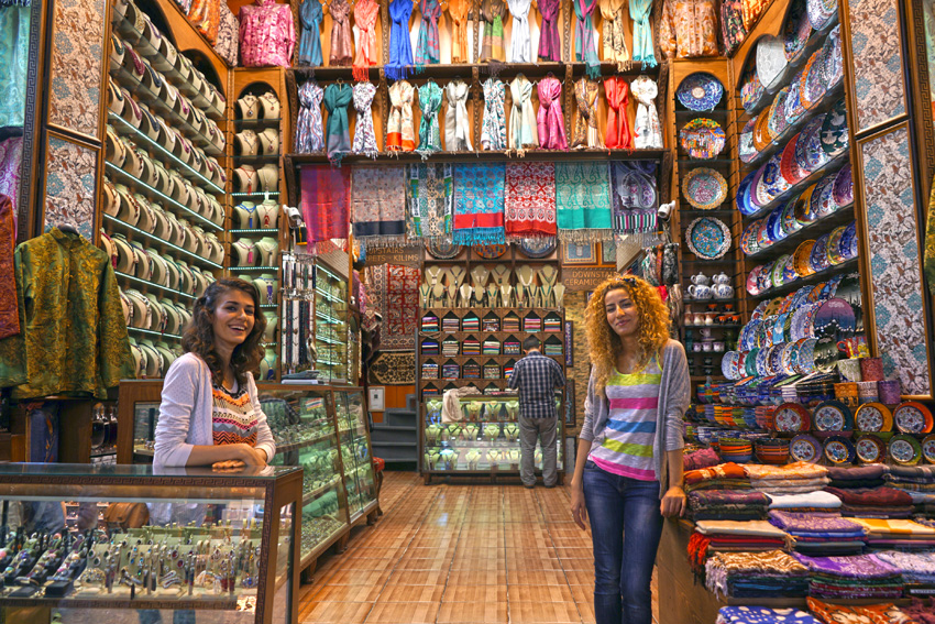 Shopping at the Grand Bazaar in Istanbul