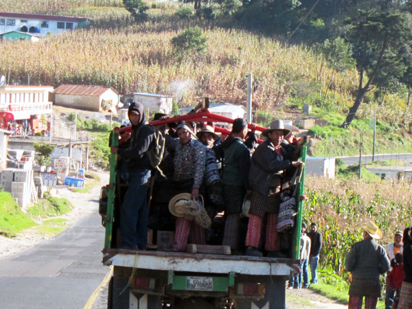 Typical Pick-Up Taxi in Guatemala