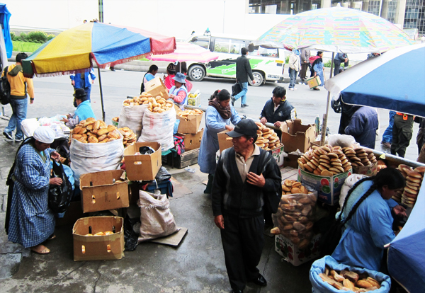 Food in La Paz Bolivia