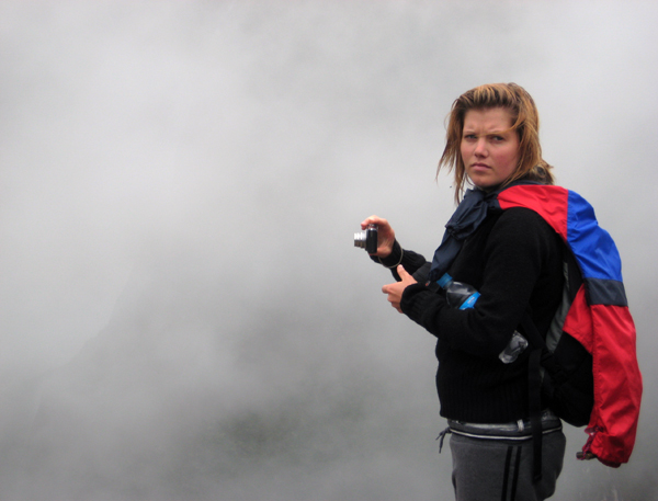 Morning fog at Machu Picchu