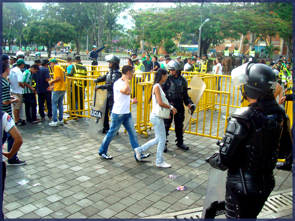 Police Ready for Nacional Football Match in Medellin