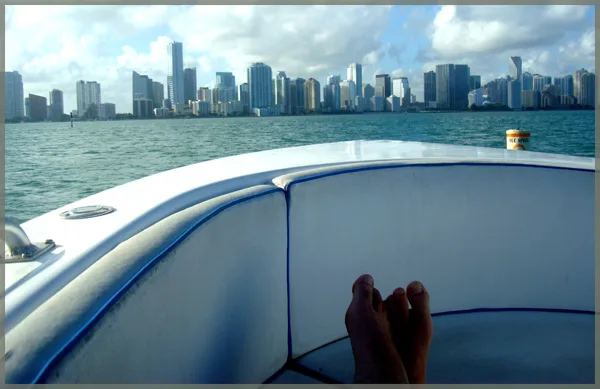 The Miami Skyline Florida Vacation - Parasailing in South Beach, Miami
