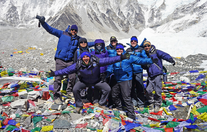 Mt Everest Base Camp Group Photo