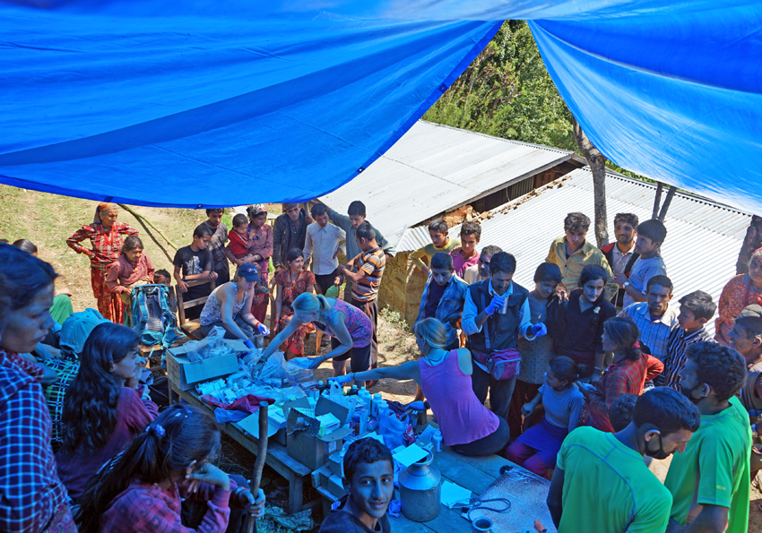 Nepal Earthquake Relief - Medical Tent Day One