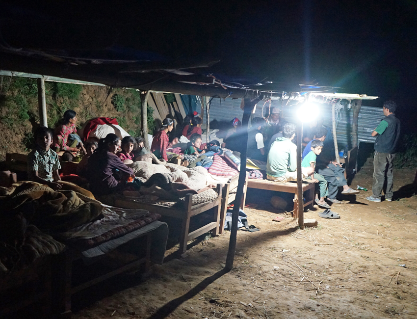 Nepal Earthquake Relief - Shelter for Village