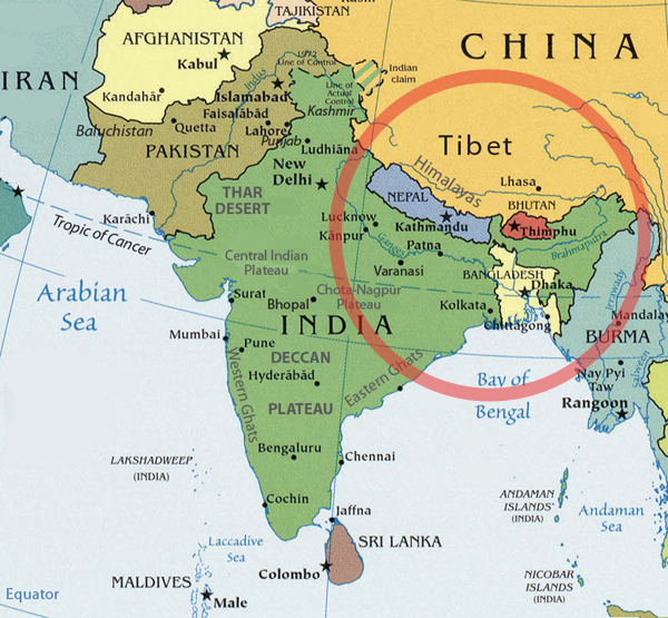 South Asia Map