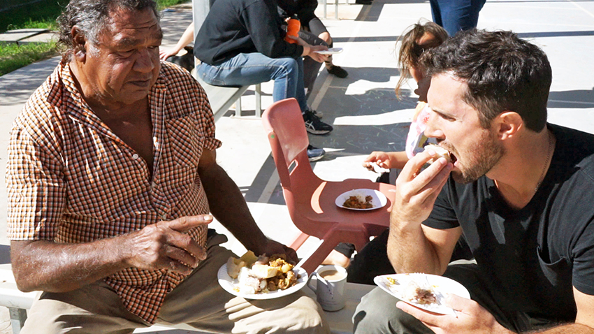 Eating Kangaroo in Australia