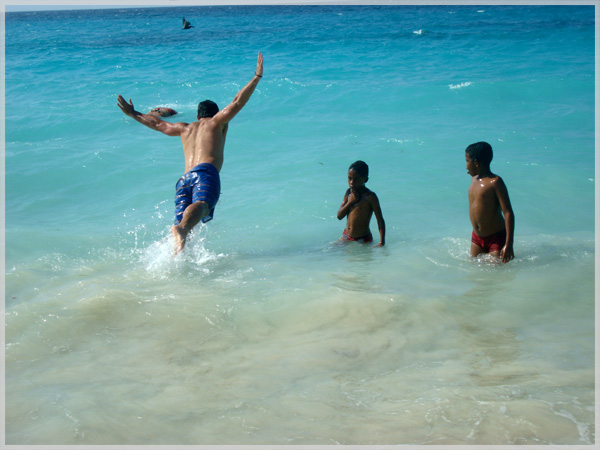 The Beaches of Playa Blanca off the coast of Cartagena, Colombia