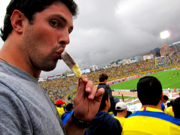 Helado at the Ecuador vs Venezuela World Cup Qualifier Football Match in Quito