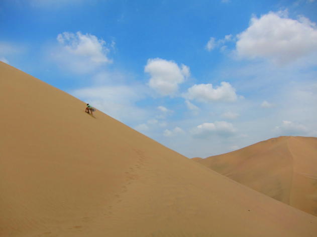 Sandboarding the Huacachina Oasis in Ica Peru