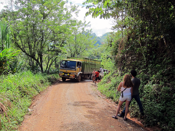 The road to Semuc Champey from Rio Dulce Guatemala