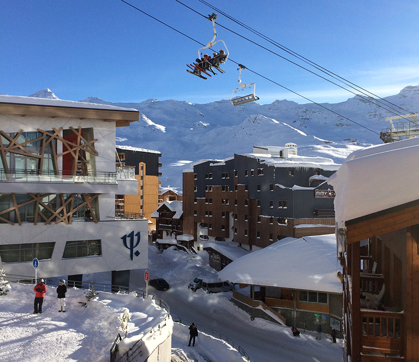 Skiing the French Alps