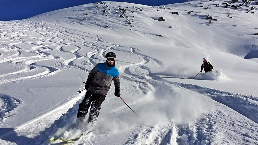 Skiing the French Alps