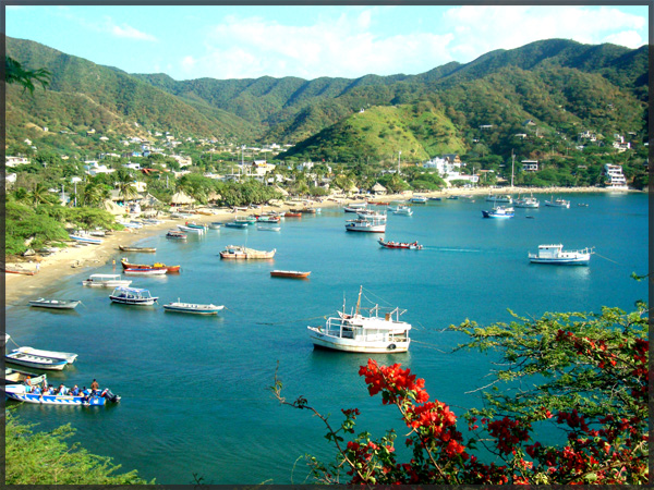 View of Taganga, Colombia