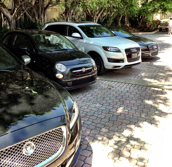 Arriving at the Turnberry Isle Miami